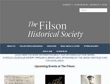 Tablet Screenshot of filsonhistorical.org